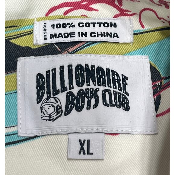 9-48 BILLIONAIRE BOYS CLUB Men's BB Burnout Woven Longsleeve Top White XL - Picture 6 of 7